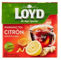 Loyd Hot Tea zázvor, citrón, med 20 x 2 g 